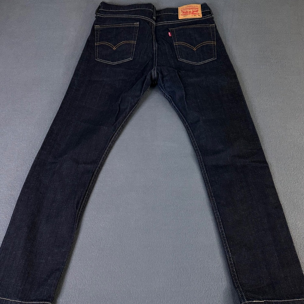 Levis 510 Skinny Fit Jeans Mens 34x30 Dark Wash Indigo Denim Pants 05510-0414 - Picture 8 of 15